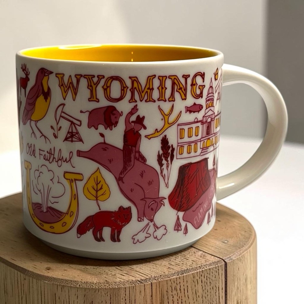 Starbucks Mug Wyoming WY Been There Series Collection 14oz Coffee Tea Cup Mug